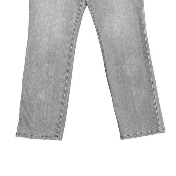 Vtg Chicos Platinum 2 Jeans Gray Straight Leg High Rise Minimalist Normcore L - Picture 5 of 12